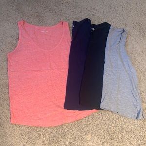 Lot of 4 cotton tank tops
